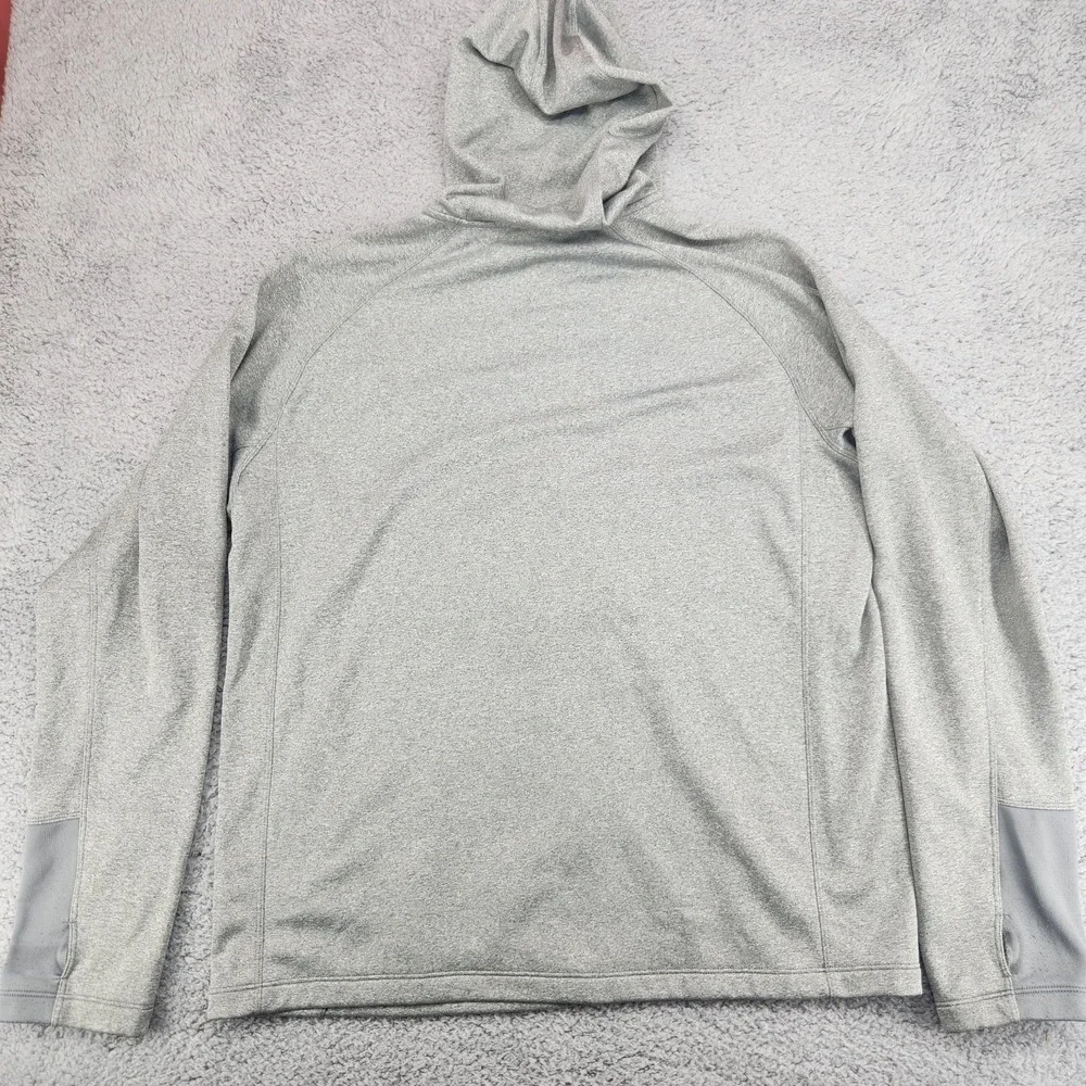 The North Face Fullzip Hooded Jacket Mens Size XL Gray Thumb Slots